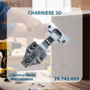Charnière 3D ( 1CM – 1,5CM )