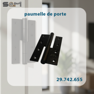 paumelle de porte NOIR