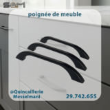 poignée de meuble (noir)