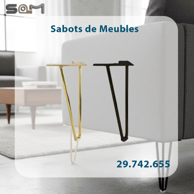 sabot de meuble ( 12 CM )
