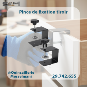 PINCE POUR FIXATION FACADE TIROIR 2PCS